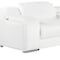 Homeroots White Italian Leather 3 Power Reclining L Shaped Eight Piece Corner Sectional With Console 544997 - alternate 12