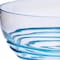 Homeroots 10" Clear and Blue Swirl Acrylic Round Salad Bowl 520892 - alternate 8