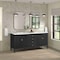 James Martin Vanities Vanity, without top, Carbon Oak, 71.88 in W x 23.5 in D,  485-V72-M-CBO - alternate 8
