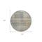 Homeroots 8' Khaki Tan And Beige Round Striped Washable Indoor Outdoor Area Rug 588060 - alternate 6