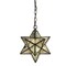 Jonathan Y Stella 12" Moravian Star Metal/Clear Glass LED Pendant, Oil Rubbed Bronze/Mercury Glass JYL9072A - alternate 1