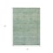 Homeroots 5' X 8' Teal Blue And Linen Oriental Washable Indoor Outdoor Area Rug 631138 - alternate 6