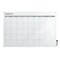 Ghent Harmony Glassboard w/ Standoffs, Square Corners, 1 Month Calendar, Non-Magnetic, 2'Hx3'W GRPHMYSN31M-23 - alternate 1