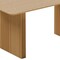 Homeroots 67" Natural Solid Wood Double Pedestal Base Square Dining Table 721130 - alternate 3