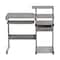 Homeroots 38" Gray Wood and Stainless Steel Computer Desk 723729 - alternate 8