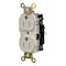 Hubbell Wiring Device-Kellems Straight Blade Receptacle, 5-15R, 15 A, 125V AC, 2 Pole, 3 Wire, Surface Mount, Grounded HBL5262STLATR - alternate 1