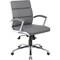 Boss Executive CaressoftPlus Chair with Metal Chrome Finish, Mid Back B9476-GY - alternate 1