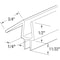 Prime-Line Frameless Shower Door Bottom Seal for 1/4 in Thick Glass Door, 45 Deg Drip Guard, 36 in, Clear Vinyl M 6256 - alternate 4