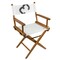 Whitecap Teak Director's Chair with Sail Cloth Seating - 18in 61044 - alternate 1