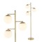Jonathan Y Ellie 66" 3-Light Mid-Century Modern Metal LED Floor Lamp w/Triple Frosted Globe Shades, Brass Gold/W JYL3087A - alternate 1