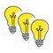 Creative Teaching Press Core Decor, Doodle Lightbulb, 6'', Designer Cut-Outs, 36-Piece Set, 3PK 10591 - alternate 1