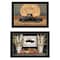 Homeroots Set Of Two Harvest Moon 3 Black Framed Print Kitchen Wall Art, 2PK 407063 - alternate 1