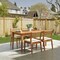 Alaterre Furniture Barton 5-Piece Patio Dining Set, Weather-Resistant Outdoor Dining Table, 4 Stackable Patio Chairs 80-OUTD-WD-DIN-SET1 - alternate 9