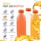 Ecoquality 32oz Empty Plastic Bottles with Tamper Evident Caps For Juices, Milk, and Smoothies, 100PK EQ32FOGL-100 - alternate 4