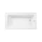 Kingston Brass 60-Inch Acrylic Rectangular 3-Wall Alcove Tub Combo w/ Waste and Overflow Drain, Right Hand Drain CVTAP603222R8 - alternate 4