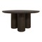 Homeroots 63" Dark Brown Solid Wood Round Top Dining Table 611871 - alternate 6