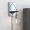 Vaxcel Avondale 6-in Satin Nickel Wood Farmhouse Plug In Wall Sconce Light W0373 - alternate 1
