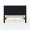 Martha Stewart Carmy Queen Upholstered Platform Bed, Tufted Wingback Headboard and Cushioned Siderails TW-B2503T-Q-WH-MS - alternate 10