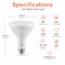 Euri Lighting BR30 LED Flood Bulb, 9W, 810 lm, 65W Eq., 4000K, E26, Dimmable, CEC/JA8, UL EB30-9W5040cec - alternate 6
