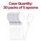 Smarty Had A Party Clear Disposable Plastic Serving Spoons (150 Spoons), 150PK 2650-CASE - alternate 7