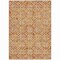 Homeroots 9' X 12' Copper Gray And Beige Floral Washable Indoor Outdoor Area Rug 595941 - alternate 8