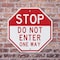 Signmission Stop Do Not Enter One Way, 10 Inch X 10 Inch, Aluminum Metal Signs OC-A-10-277 - alternate 6