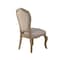 Homeroots Set of Two Tufted Beige and Taupe Upholstered Fabric And Solid Wood Dining Side Chairs, 2PK 573398 - alternate 1