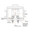 Everflow Washing Machine Outlet Box, Dual Drain, Assmbld W/ 1/2'' PEX A Valves & Hammer Arrestors, White ABS SB200-FH - alternate 6