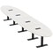 Skutchi Designs 18 Person Conference Table With Power Unit | 20' Oval Table | Harmony Series HAR-OVL-48X240-T.BK-WA7976-EBLK - alternate 1