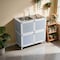 Wrightmaster 32.6 in. W x 16.9 in. D x 33.2 in. H Drop-In Utility Sink with Faucet, Assembled Cabinet in Silver ZROP460814 - alternate 7
