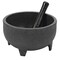 Service Ideas Molcajete Bowl with Pestle, 50 Ounce, Black MB50PBL - alternate 1