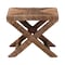 Bali & Pari Alda Woven Seagrass Ottoman - Handwoven Wicker Accent Stool with X Base, Boho Coastal Seating 270-14685-ZORO - alternate 6