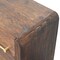 Homeroots 23" Brown Solid Wood Two Drawer Nightstand 701721 - alternate 6