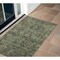 Homeroots 2' X 3' Moss Green and Gray Oriental Washable Non Skid Indoor Outdoor Area Rug 563808 - alternate 1