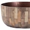 Homeroots Set of Two Brown Wood 1 Ounce Round Pot Planters 634285 - alternate 6