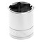 Perform Tool Socket 1/2 In Drive; 27 mm; Metric; 6 Point; Polished Nickel Chrome Plated; Vanadium Alloy Steel W32227 - alternate 1