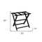 Homeroots Earth Friendly Black Folding Luggage Rack With Black Straps 383082 - alternate 7