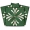 Homeroots 4" x 4" Green And Gray Vinyl Arabesque Peel And Stick Removable Tiles 569324 - alternate 1
