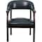 Flash Furniture Traditional Luxurious Conference Chair, 24 in W 27" L 31-1/2" H, Upholstered Straight, Vinyl Seat B-Z105-NAVY-GG - alternate 1