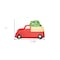 Homeroots 18in Green and Red Red Truck Porcelain China Christmas Serving Tray 517550 - alternate 3