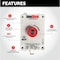 Sump Alarm Indoor/Outdoor, High/Low Water Alarm, WiFi Enabled, Includes 10 Foot Conductivity Sensor SA-120V-1L-10C-WiFi - alternate 5