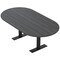 Skutchi Designs 6 Person Conference Table With Power Unit | 7' Racetrack Table | Harmony Series HAR-RAC-48X84-T.BK-WA7949-NA - alternate 1