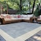 World Rug Gallery Contemporary Braided Weather Resistant Reversible Indoor/Outdoor Rug 7 ft 10 in x 10 ft Blue WR112BLUE8X10 - alternate 1