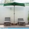 Villacera 9ft Half Umbrella, Forest Green 83-OUT5462 - alternate 8