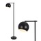 Jonathan Y Eva 58.5" Modern Contemporary LED Floor Lamp with Metal Globe Shade, Black JYL3088B - alternate 1