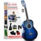 Pyle Pyle Beginner Acoustic Guitar Kit, 3/4 Size, Nylon String, Gig Bag, Strap, Extra Strings, Blue Burst PGACLS82BLU - alternate 1