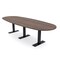Skutchi Designs 10 Person Conference Table With Power Unit | 10' Boval Table | Harmony Series HAR-BOVL-48X120-T.BK-H3041-NA - alternate 1