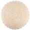 Lavish Home Bathroom Rugs 2 Woven Cotton Bath Mat Set for Boho Decor Round Rugs for Shower, Tub, Toilet, Vanity HT-BATH4-IVY - alternate 1