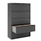 Hirsh 42" W 5 Drawer Lateral File Cabinet, Charcoal, A4/Legal/Letter 17651 - alternate 7
