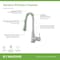 Symmons Sereno Single-Handle Pull-Down Sprayer Kitchen Faucet (1.5 GPM) SK2302STSPD - alternate 2